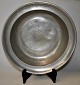 Large German pewter dish, 1870. Stamped. Inscription on the edge: G. Merz 1870. H.: 7.5 cm. ...