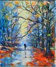 Eisner, Ib 
(1925 - 2003) 
Denmark: A man 
on a road in a 
park. Oil on 
canvas. Signed. 
60 x 50 ...