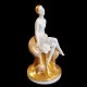 Bing & 
Grondahl; Blanc 
de chin 
figurine with 
gold. Porcelain 
figurine h. 
23,5 cm. 
Stamped "B&G 
...