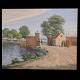 Peter 
Tom-Petersen; 
Painting, 
near 
Langelinie in 
Copenhagen. 
Oil on canvas. 

Signed with 
...