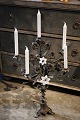 Old French 
church 
candlestick in 
bronze with 
super fine dark 
patina, 
decorated with 
fine bronze ...