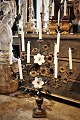 Old French 
church 
candlestick in 
bronze with 
space for 9 
candles, 
decorated with 
masses of ...