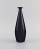 Carl Harry Stålhane (1920-1990) for Rörstrand. Vase i glaseret keramik. Smuk 
spættet glasur. 1960