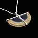 Royal 
Copenhagen / A. 
Michelsen. 
Porcelain and 
Sterling Silver 
Pendant - 
Blue/Gold.
Designed ...