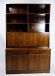 Shelving system 
with secretary, 
Model 9, 
designed by 
Omann Junior in 
rosewood of 
Danish design, 
...