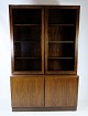 Glass showcase, designed by Omann Junior in rosewood of Danish design manufactured at Omann ...