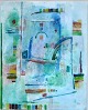 Olesen, Annette 
(1956 -) 
Denmark: 
Composition. 
Watercolor. 
Signed. 29 x 
23.5 cm.
Framed.