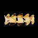 Bent Knudsen; A 
bracelet in 14k 
gold, massive 
#2. Stamped
"Denmark Bent 
K 585 2".
L. 17,2 cm. 
...