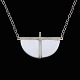 Royal 
Copenhagen / A. 
Michelsen. 
Porcelain and 
Sterling Silver 
Pendant - 
White/Silver.
Designed ...