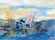 Bilgram, Jens 
(1937 - 2013) 
Denmark: 
Landscape. 
Watercolor on 
paper. Signed 
1997. 40 x 55 
...