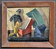 Danish artist (20th century): Stillife. Oil on canvas. Unsigned. 53 x 63 cm.Framed: 69 x 78 ...