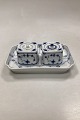 Royal Copenhagen Blue Fluted Plain Inkwell with tray No 127