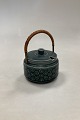 Bing and 
Grondahl/Kronjyden 
Green Azur 
Marmelade Jar 
with lid and 
bast handle. 
Measures 10.5 
cm ...