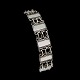 Georg Jensen silver jewellery.Georg Jensen; A bracelet made in sterling silver #75.L. 18,8 ...
