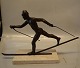 Skier Nordic  
25 x 42 cm - 
bronze on 
marble base 
12.5 x 22.5 cm 
Signed Kelsey 
...