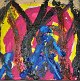 Gislason, Jon 
(1955 -) 
Denmark; 
Composition 
with people. 
Acrylic on 
canvas. Verso 
signed 2018. 
...