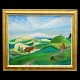 Jens Søndergaard, 1895-1957, oil on canvasLandscape. SignedVisible size: 80x100cm. With ...