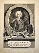 L. Tocque: 
Portrait of 
Tycho de 
Hofmann, 1745. 
Copper 
engraving. 
Copenhagen, 
Denmark. 18 x 
12.5 ...