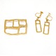 Set of 14kt 
gold brooch and 
earrings by 
Sven Haugaard, 
Denmark
Size brooch: 
2,8x3,8cm