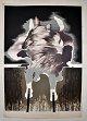 Ipsen, Poul Janus (1936 -) Danmark: The Imperfect II. Color lithograph 18/30. Signed 1986. 86.5 ...