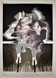 Ipsen, Poul 
Janus (1936 -) 
Danmark: The 
Imperfect II. 
Color 
lithograph 
18/30. Signed 
1986. 86.5 ...