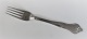 Riberhus. 
Silverplated. 
Lunch fork. 
Length 18 cm.