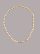 Pearl chain
Good used 
condition
Culture pearls 
with clasp in 
sterling silver 
with small 
stones

