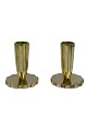 Pair of Art 
Deco brass 
candleholders 
from Vendor, 
Copenhagen. 
Signed E.L. 
Circa 1940s. In 
the ...