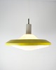 Stockholm 
pendant in 
yellow 
lacquered metal 
and opal glass 
by Louis 
Poulsen from 
the ...