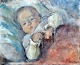 Hansen, Emiel 
(1878 - 1952) 
Denmark: A 
child. Oil on 
canvas. Signed. 
30 x 37 cm.
Framed in a 
...