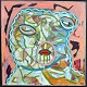 Leyh, Robert 
Reinhardt 
(1961- ) 
Denmark: 
Bacherine. 
Acrylic on 
canvas. Signed. 
85 x 85 ...