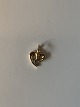 Heart Pendant/Charms with brilliant in 14 carat goldStamped 585Height 12.81 mm ...