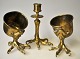 Russian wedding 
set - 
consisting of 
two becker and 
candlestick, 
19th century.
Crafted in 
brass ...