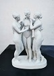 Bisquit porcelain figure depicting "The Three Graces" by the Danish sculptor Bertel Thorvaldsen ...
