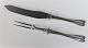 Kent. Silver 
cutlery (830). 
Carving set 
large. Knife 
length 32 cm.