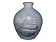 Bing & Grondahl 
large vase with 
The Schoolship 
Danmark in 
front of 
Kronborg ...