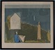 Johannes Hofmeister (1914-90)Lithography in colors 185/200in new wooden frame with black ...