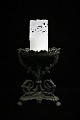 Old French 
candlestick for 
blog candles in 
metal with many 
fine details, 
original dark 
green ...