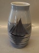 B&G 830-5247 
Sailboat Vase 
22.5 cm
 Bing and 
Grondahl Marked 
with the three 
Royal Towers of 
...