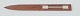 Hans Hansen. Letter knife in rosewood with silver inlay.
Danish Modern.