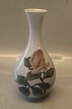 219-51 RC Vase with rose 22 cm pre 1923 Royal Copenhagen In mint and nice condition