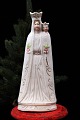 Decorative, old porcelain Madonna figure of the Virgin Mary with the baby Jesus. Height: 25 cm. ...