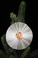 Old Christmas 
ornament / 
Christmas tree 
decoration of 
angel hair and 
small glossy 
images from ...