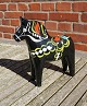 Black Dala horses from Sweden H 21.5cms