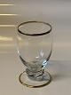 Water glass #Gisselfelt with GoldHeight 9 cm approxNice and well maintained condition