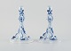 Meissen, Germany. A pair of large antique bulb pattern candlesticks.19th century.H 24.5 cm x ...