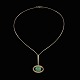 Bræmer-Jensen. 
14k Gold Neck 
Ring with 
Chrysoprase 
Pendant.
Designed and 
crafted by ...