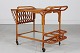 Trolley/serving cart/tableMade of bamboo with shelves of frosted glass from the ...