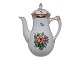 Bing & Grondahl Sachian Flower on white porcelain, extra small coffee pot for one person.The ...
