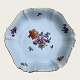 Royal Copenhagen, Saxon flower, Dish #1221 / 1527, White on curved shape, 22.5cm in diameter, ...